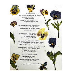poem and flowers